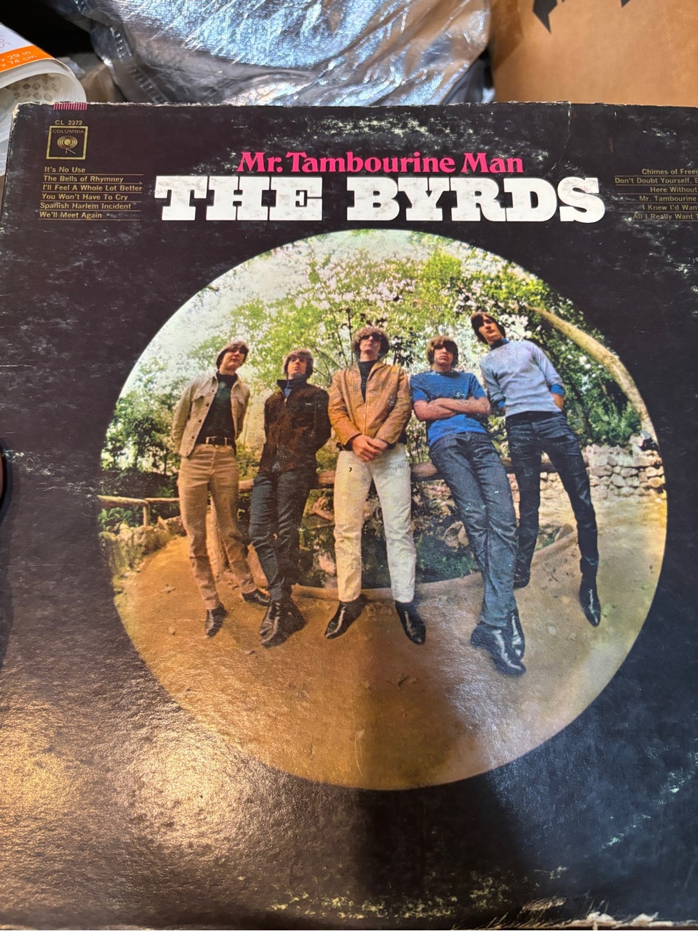 The Byrds Mr. Tambourine Man' Vintage LP Vinyl record